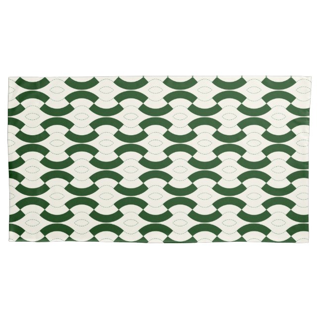 Vintage patterned pillowcase (Front-Left)