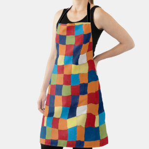 Vintage Paul Klee Qu 1 Colour Chart Squares Art  Apron