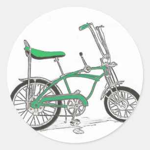 Vintage Pea Picker Green Sting Ray Bike Bicycle Classic Round Sticker