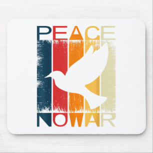 Vintage Peace No War Shirt Peace Graphic Tee Great Mouse Pad