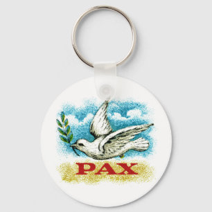 Vintage Peace on Earth Keychain