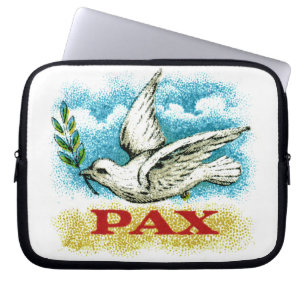 Vintage Peace on Earth Laptop Sleeve