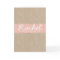 Vintage Peach Burlap Bridesmaid Request Card