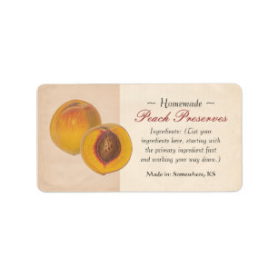 Vintage Peach Labels