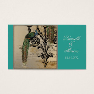 Vintage Peacock 6 Notes de musique Candelabra Swir