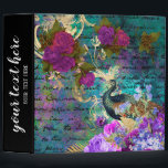 Vintage Peacock Binder<br><div class="desc">Available in different products. Did you know that you can transfer this design to any products that you want by yourself. If you don't know how, please check my post to see how to do: www.giftforallseason.com/blog/new-option-at-zazzle-store</div>