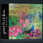 Vintage Peacock Binder<br><div class="desc">Available in different products.   Did you know that you can transfer this design to any products that you want by yourself. If you don't know how,   please check my post to see how to do:  www.giftforallseason.com/blog/new-option-at-zazzle-store</div>