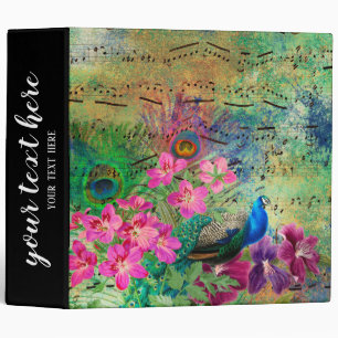 Vintage Peacock Binder