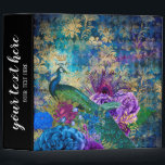 Vintage Peacock Binder<br><div class="desc">Available in different products.   Did you know that you can transfer this design to any products that you want by yourself. If you don't know how,   please check my post to see how to do:  www.giftforallseason.com/blog/new-option-at-zazzle-store</div>
