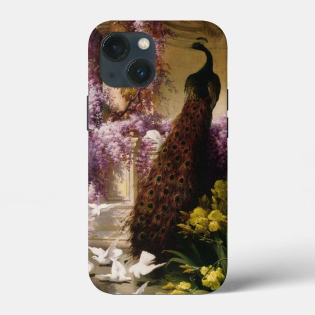Vintage Peacock Case-Mate iPhone Case (Back)