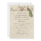 Vintage Peacock & Etchings Wedding Invitation
