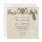 Vintage Peacock & Etchings Wedding Invitation