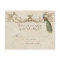 Vintage Peacock & Etchings Wedding RSVP Card
