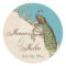 Vintage Peacock & Etchings  Wedding Seal
