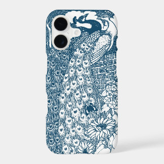 Vintage Peacock Garden Illustration 