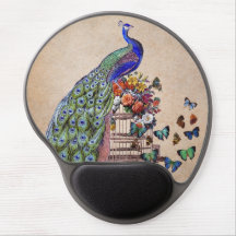 Vintage Peacock on cage