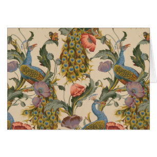 Vintage Peacock Pattern Colourful Art