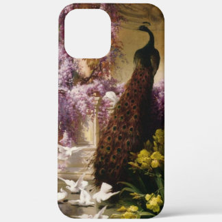 Vintage Peacock & Wisteria iPhone 12 Pro Max Case