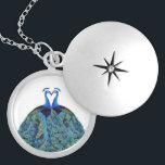 Vintage Peacocks Kissing Wedding Gifts Silver Plated Necklace<br><div class="desc">Vintage Peacocks Kissing Wedding Gifts</div>