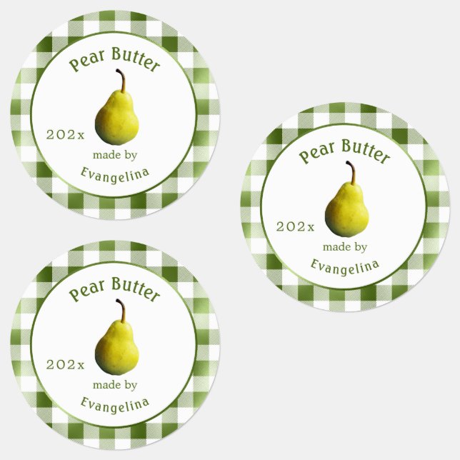 Vintage Pear Butter Personalized Canning (Group)