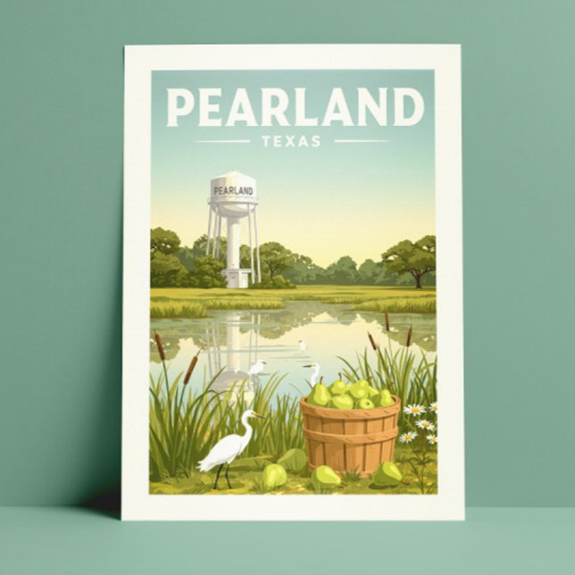 Vintage Pearland Texas Postcard (Creator Uploaded)