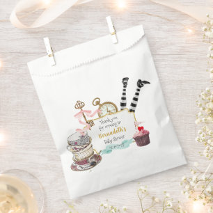 Vintage Pearls Wonderland Baby Shower Party Favour Bag