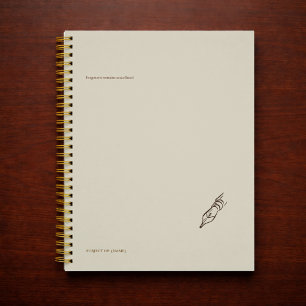 Vintage Pen nib- Dark Academia Minimalist Library  Planner