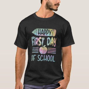 Vintage Pencil Happy First Day Of School Teacher B T-Shirt