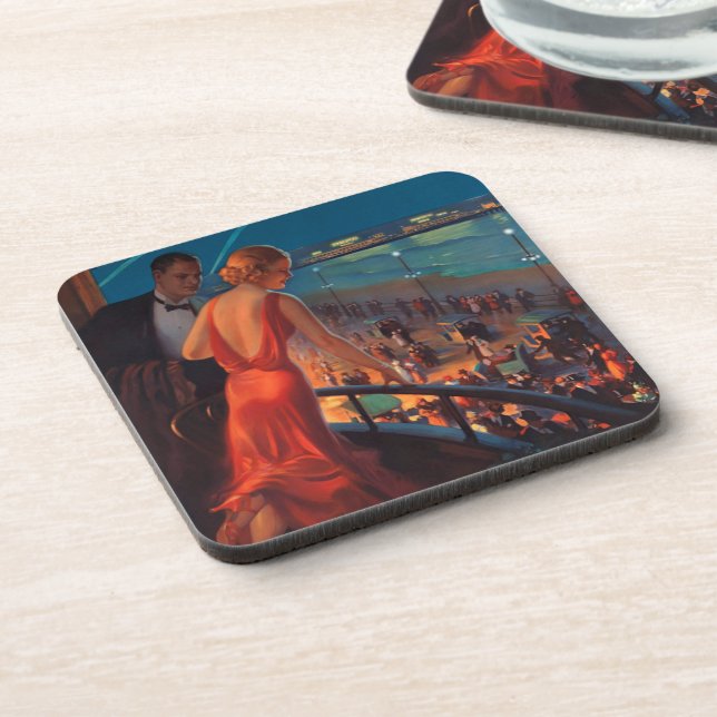 VINTAGE PENNSYLVANIA RAILROAD TRAVEL COASTER (Left Side)