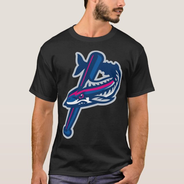 Vintage Pensacola Blue Wahoos Logo T-Shirt (Front)