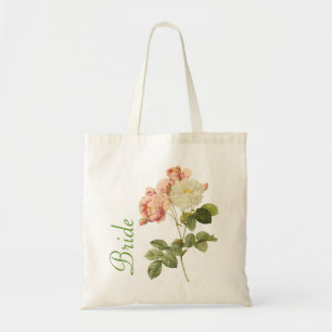 Vintage Peonies Bride's Carry All Tote Bag