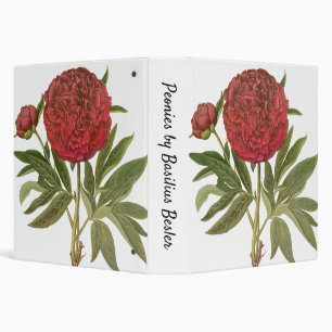 Vintage Peonies, Peony Flowers by Basilius Besler Binder