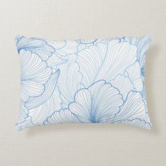 Vintage Peony: Floral Seamless Pattern Accent Pillow