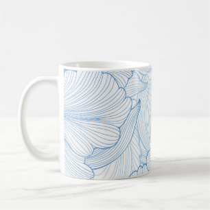 Vintage Peony: Floral Seamless Pattern Coffee Mug