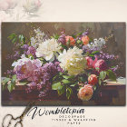 Vintage Peony & Lilac Floral Bouquet Decoupage