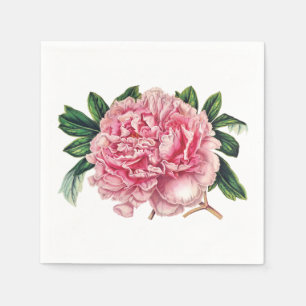 Vintage Peony Napkin