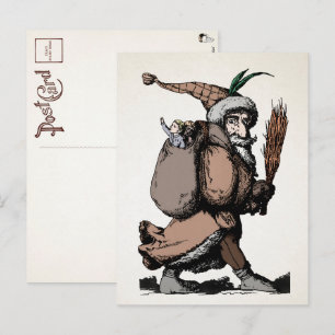 Vintage Pere Fouettard Postcard