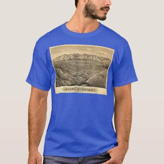Vintage Père Noël Barbara CA Map (1877) T-Shirt