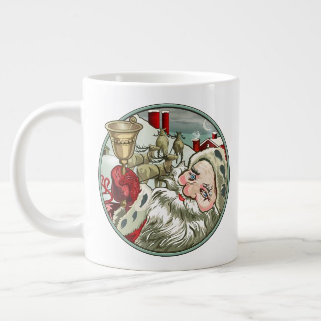 Vintage Père Noël Jumbo Mug (Gauche)