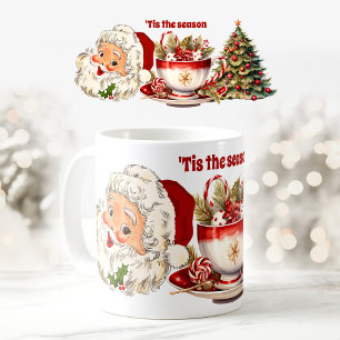 Vintage Père Noël Noël Élégant mignon Mug