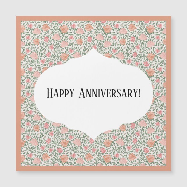 Vintage Perfect Pink & Peach Roses (Front)