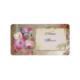 vintage perfume  label