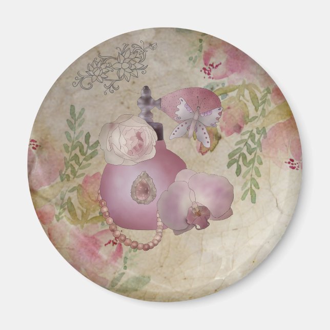vintage perfume magnet (Front)