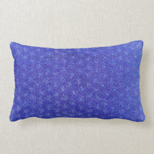 Vintage Periwinkle Violets Lumbar Pillow