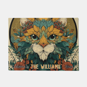 Vintage Persian Cat Mom Dad Home Decor Floormat Doormat