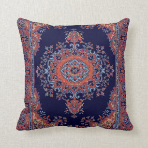 Vintage persian pattern throw pillow