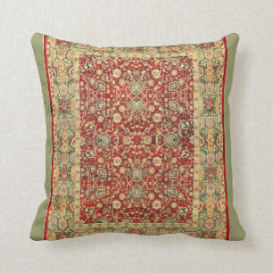 Vintage persian pattern throw pillow