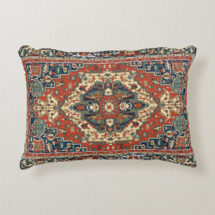 Vintage Persian Style Ornamental Mandala Pattern Accent Pillow