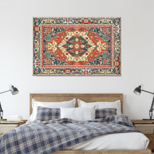Vintage Persian Style Ornamental Mandala Pattern Canvas Print