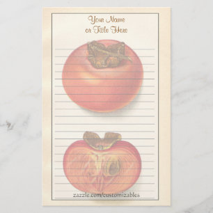 Vintage Persimmons Stationery